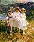 Edward Henry Potthast Canvas Paintings - Walking in the Hills